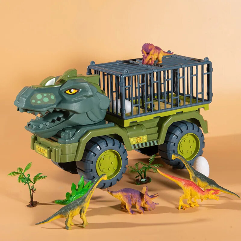شاحنة نقل ديناصور لعبة للأطفال ، سيارة ديناصور ، نقل شاحنة ، نموذج حيوان ، tirannosaurus Rex ، لعبة ، هدية عيد ميلاد