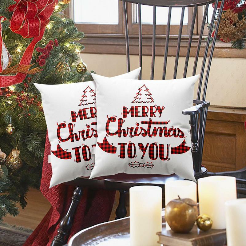 عيد ميلاد سعيد غطاء الوسادة Couch ، وسادة لينة يغطي ، مربع ، رمي وسادة ، وسادة الزخرفية للنساء والأصدقاء