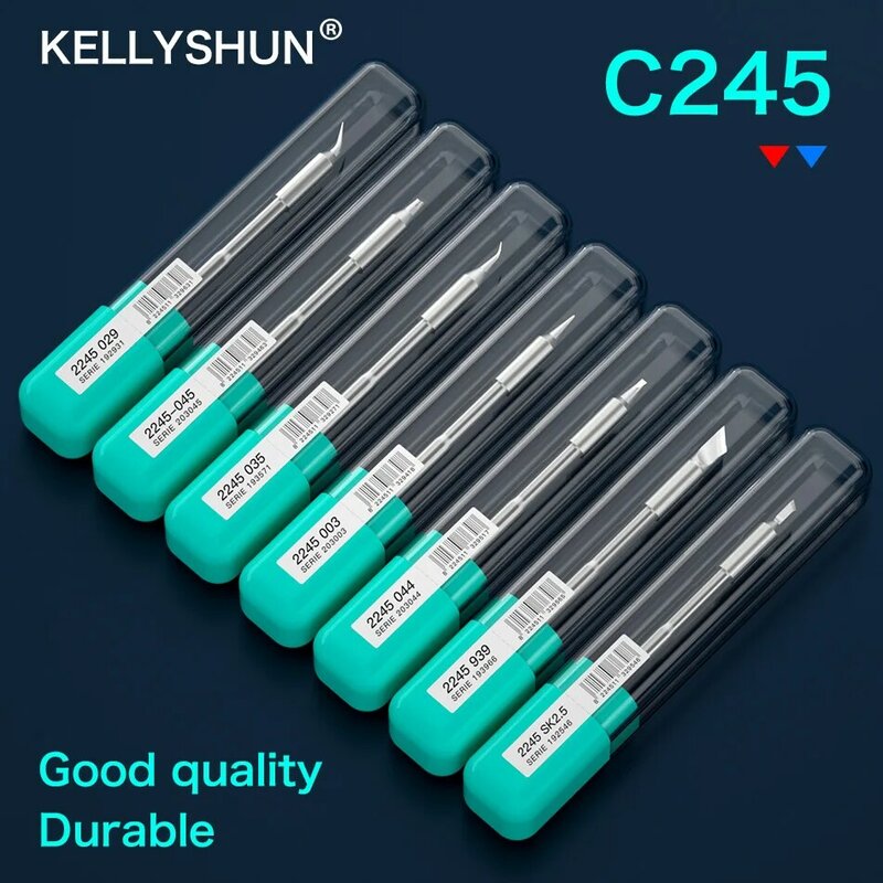 Kellyshun-C245 نصائح لحام الحديد الكهربائية ، محطة لحام ، درجة حرارة ثابتة