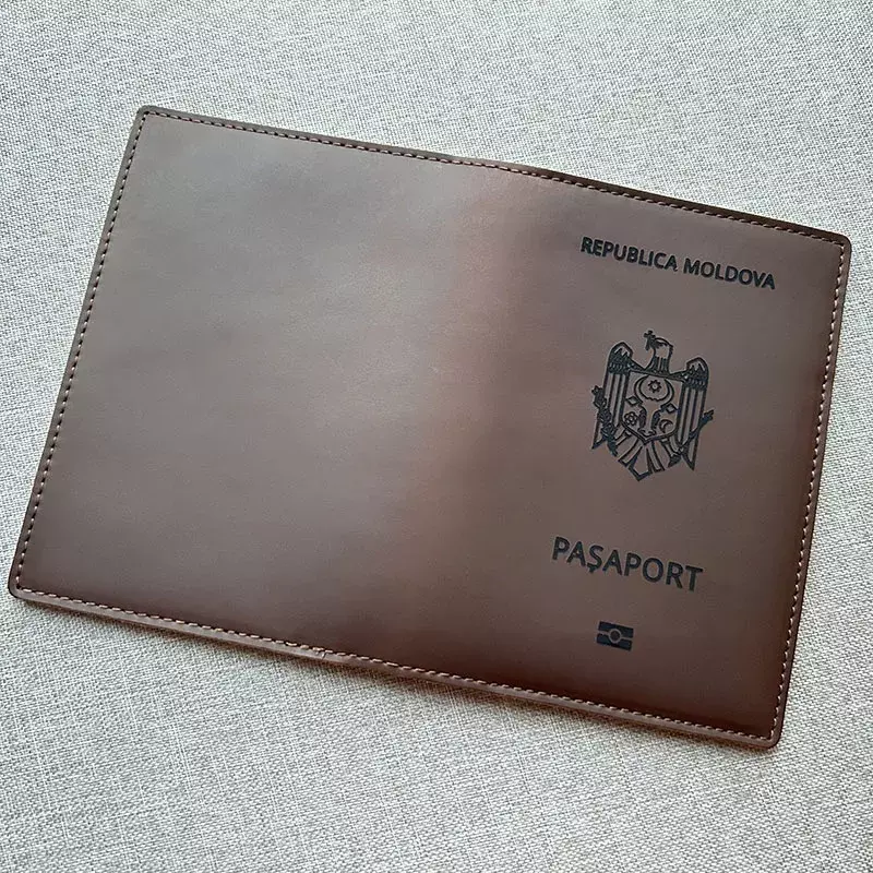 غطاء جواز سفر جلد طبيعي ، حامل جواز سفر ، غطاء جواز سفر ، حامل جواز سفر ، جمهورية ساكورا