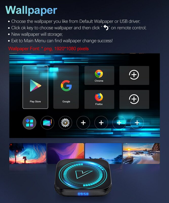 فونتار H618 Android 12 Allwinner رباعي النواة Cortex A53 يدعم 8K فيديو Wifi Google Voice Set Top Box