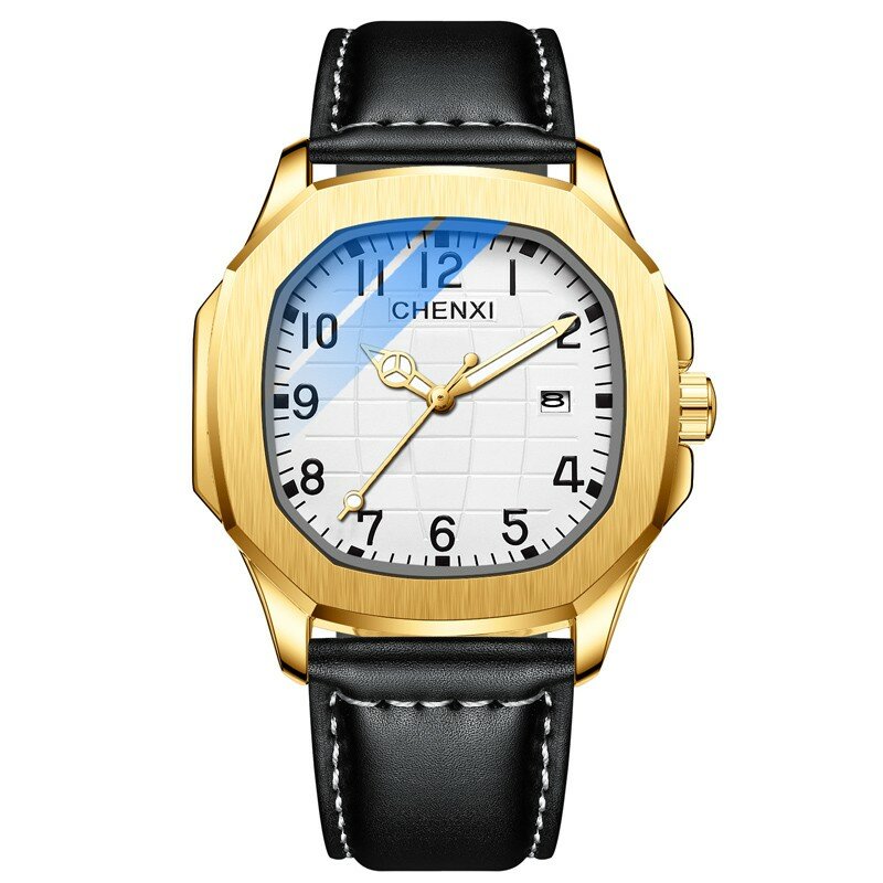 ساعات يد رجالية من Chenxi موديل 2022 Reloj Hombre من أفضل العلامات التجارية الفاخرة ساعة اليد الجلدية المقاومة للماء ساعة رياضية ساعة التاريخ للرجال