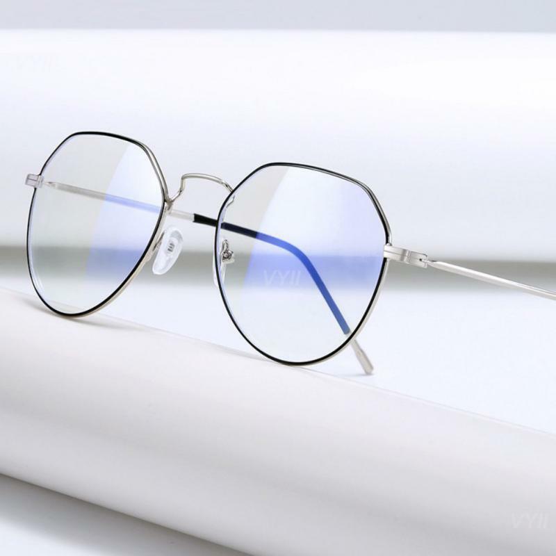 نظارات واقية زرقاء فاتحة مضادة للضوء الأزرق ، إطار معدني قوي ، كتلة ، 1 من من من من من من من ومن ثم ، 2 من من ومن ثم