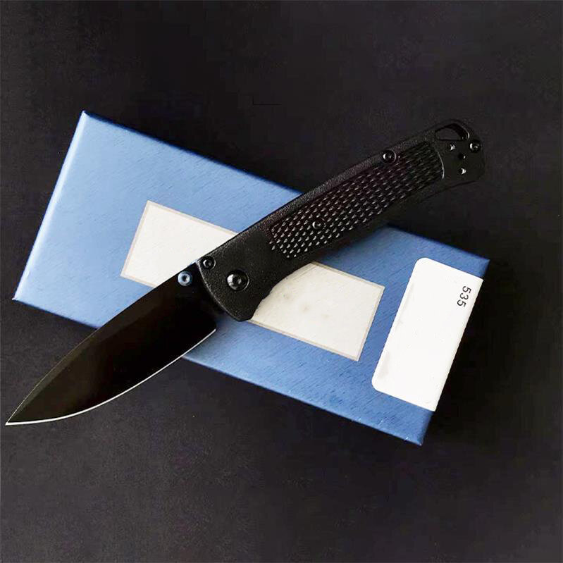 سكاكين جيب محمولة متعددة الألوان S30V بليد BM 535/535S بمقبض من الألياف قابلة للطي للدفاع عن السلامة في الخارج