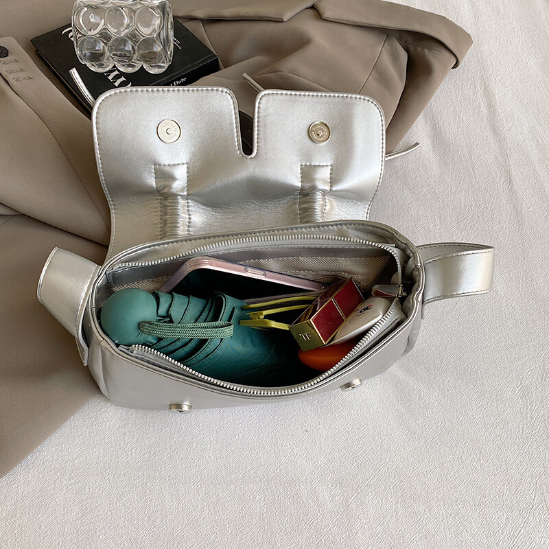 حقيبة كتف صغيرة من الجلد الصناعي للنساء ، تصميم بفيونكة خضراء ، حقائب يد جميلة تحت الإبط ، حقائب كروس بودي ، موضة كورية ،