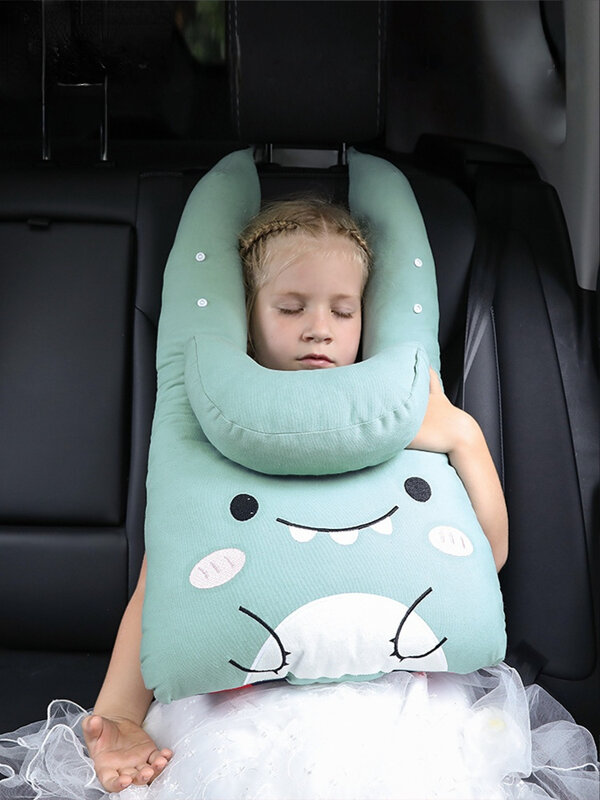 وسادة مريحة للرقبة للأطفال والرضع-وسادة مثالية لمقعد السيارة لدعم الرأس أثناء السفر