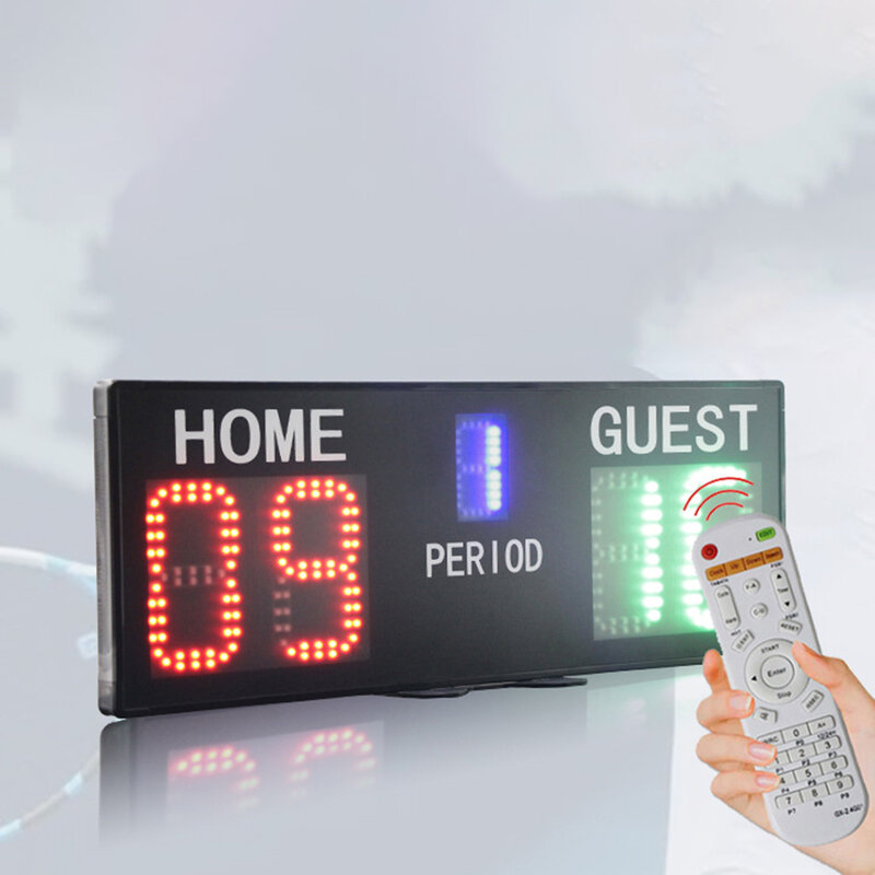 لوحة تسجيل إلكترونية لكرة السلة والبلياردو ، محمولة ، مطابقة ، LED ، مسافة مرئية ، 21 متر