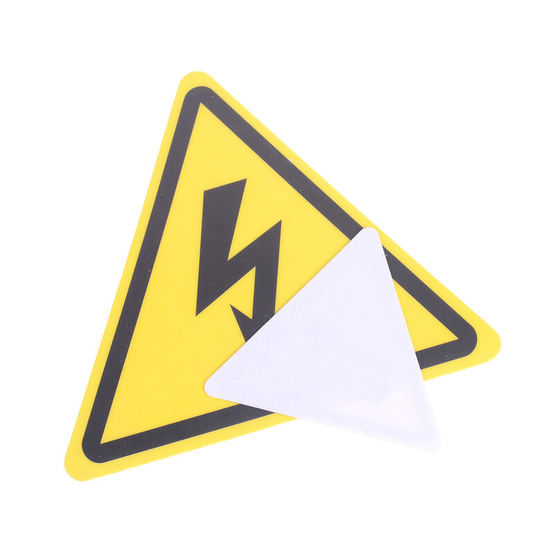 جديد 2 قطعة جودة عالية خطر عالية الجهد الكهربائية تحذير السلامة تسمية علامة ملصق لاصق لامع