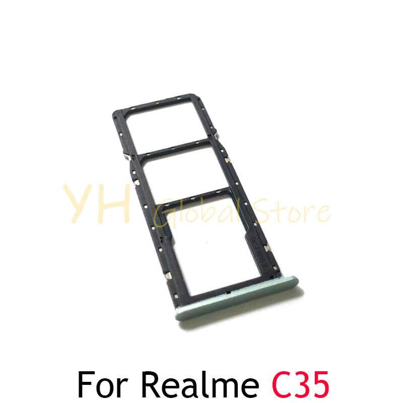 حامل صينية فتحة بطاقة Sim ، OPPO ، Realme C31 ، C35 ، قطع غيار