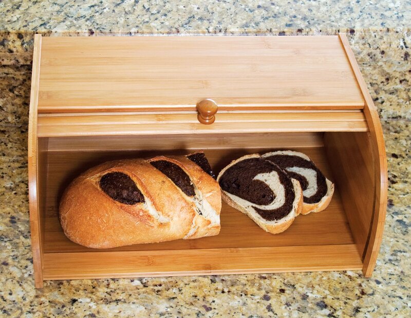 صندوق خبز خيزران دائري