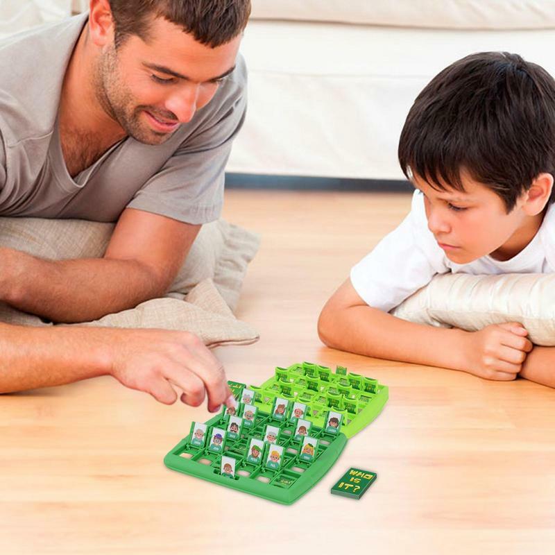 من أنا لعبة التخمين الأسرة ، لعبة ما قبل المدرسة ، التفاعل بين الوالدين والطفل ، منطق منطقي مضحك ، 96 قطعة