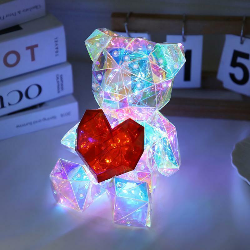 مصباح مكتبي LED مع تغيير اللون ، منضدة لطيفة ، ضوء ناعم ، هدية عيد الميلاد وعيد الحب ، إكسسوارات