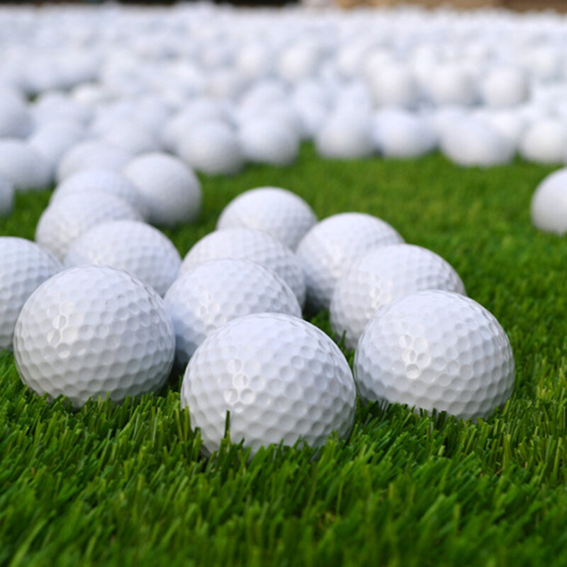 كرات ممارسة الجولف بطبقة مزدوجة للترفيه ، لعبة رياضية خارجية ، كرات منافسة لمباراة التدريب ، ملحق الجولف