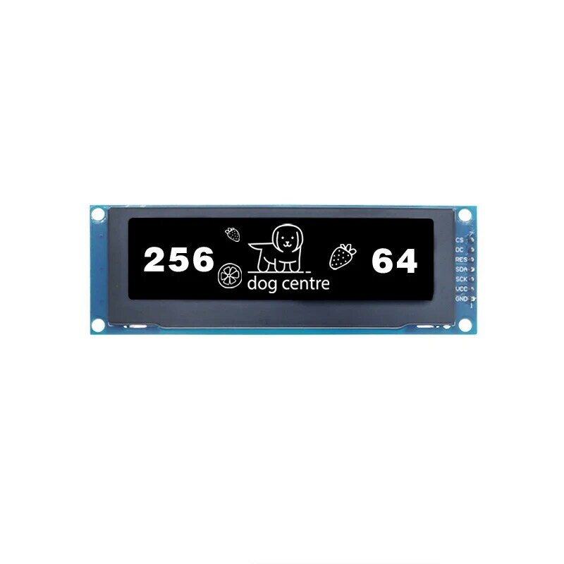 وحدة عرض OLED ، شاشة تسلسلية ، 256x64 ، واجهة SPI 7 Pin ، SSD1322 ، 3.12"