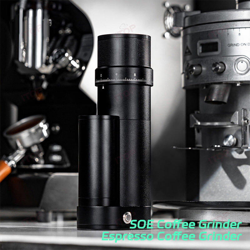 ITOP-مطحنة قهوة اسبريسو كهربائية ، لدغ خارجي مدمج باستخدام الحاسب الآلي ، مطحنة قهوة منزلية لقهوة SOE Pour over ، CG48 ، 48