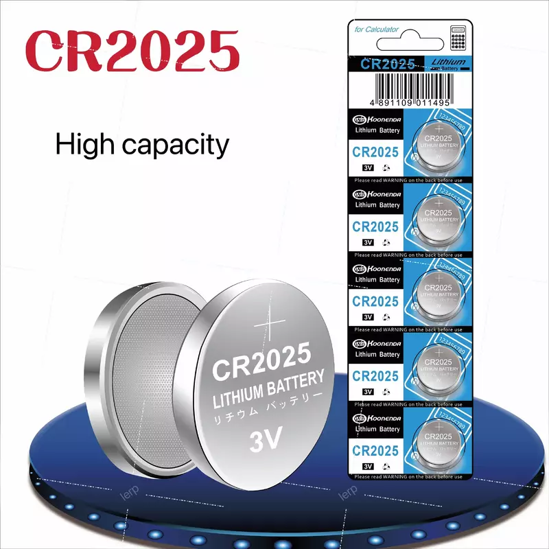 CR2025 بطارية زر عالية السعة ، مناسبة لمفاتيح السيارة ، أجهزة التحكم عن بعد ، السيارات الكهربائية ، أجهزة التحكم عن بعد ، الجلوكوز في الدم