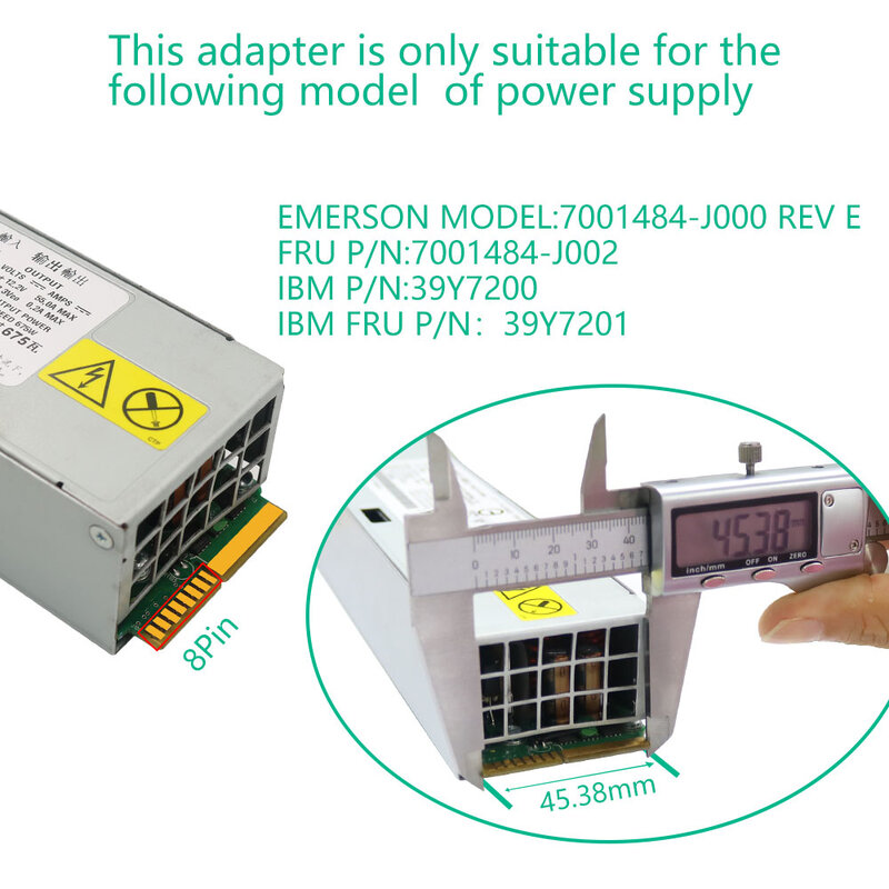 ترقية نسخة امدادات الطاقة لوحة القطع مع 12 قطعة ATX 6Pin موصل الطاقة ل ايمرسون 7001484 امدادات الطاقة