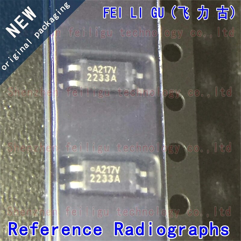 جهاز optoocoupler لخرج الترانزستور ، حزمة A217V A217 بالشاشة الحريرية: SOP4 ، جديد ، أصلي ، 5-50
