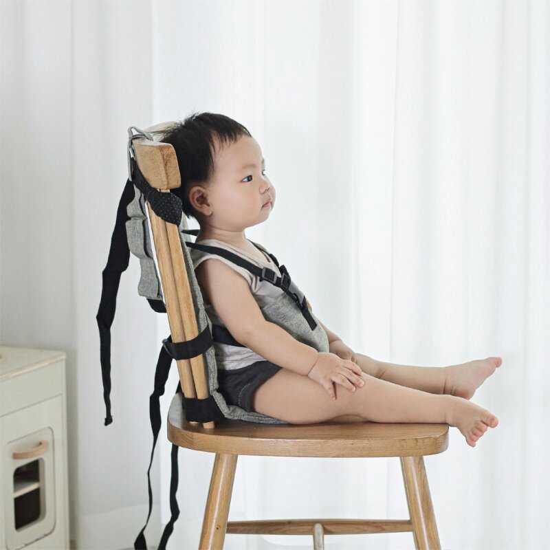 67JC حزام ربط لمقعد الأطفال قابل للطي أحزمة كرسي عالية مسند ظهر لمقعد الطفل العالمي