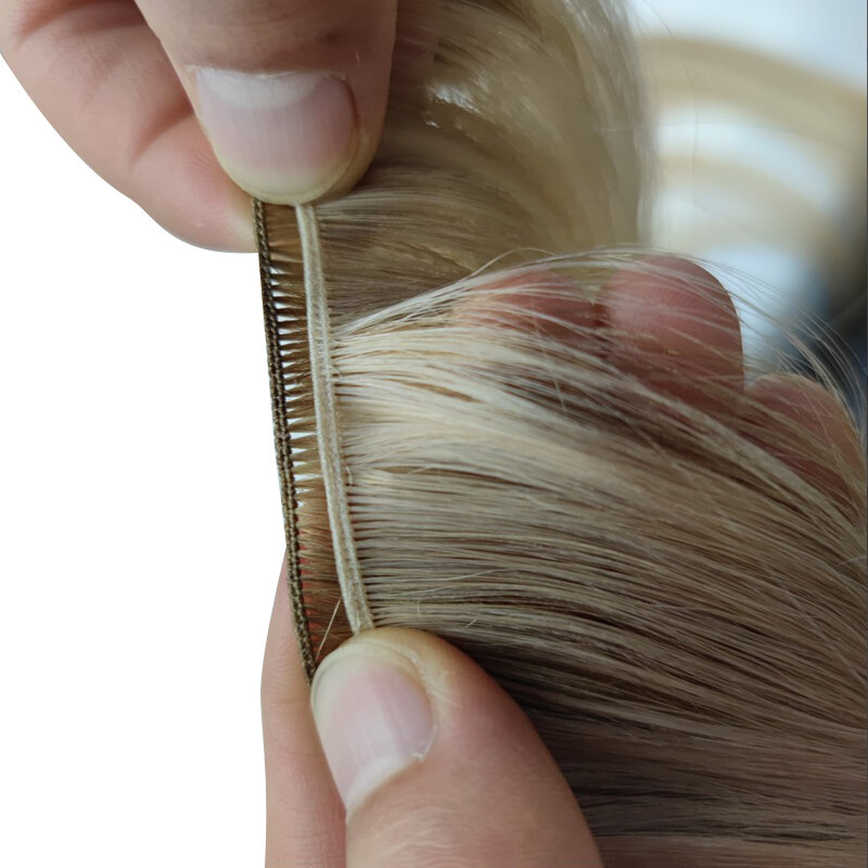 خصلات شعر بشري برازيلي مستقيم لحمة عبقرية للنساء ، وصلات شعر غير مرئية مزدوجة الشعر ، خصلات شعر طبيعي ، نسج الشعر ،