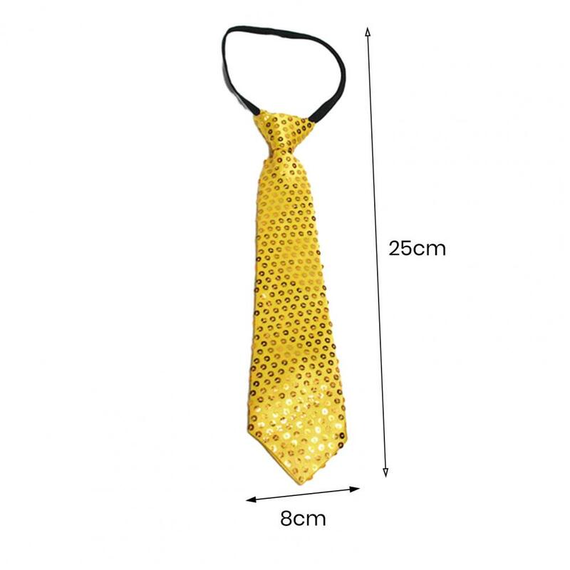 ربطة عنق رجالية كلاسيكية لامعة بالترتر ، أسلوب العمل الرسمي ، شريط مطاطي قابل للتعديل ، معطف بدلة صدرية ، ربطة عنق لعرض المسرح ، أداء