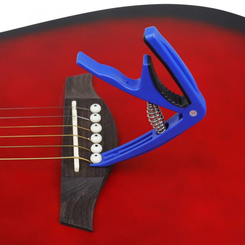 ABS الراتنج الغيتار كابو الصوتية سريعة تغيير موالف القيثارة كابو مع دبوس مجتذب ل Acustic الكهربائية القيثارة ضبط أجزاء الغيتار