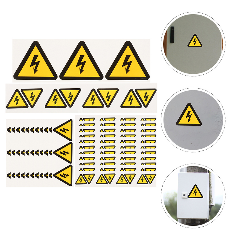 ملصقات لوحات كهربائية صغيرة زينة ، علامات تحذير آمنة ، شارات علامة آمنة ، علامات الجهد العالي ، 24 أو