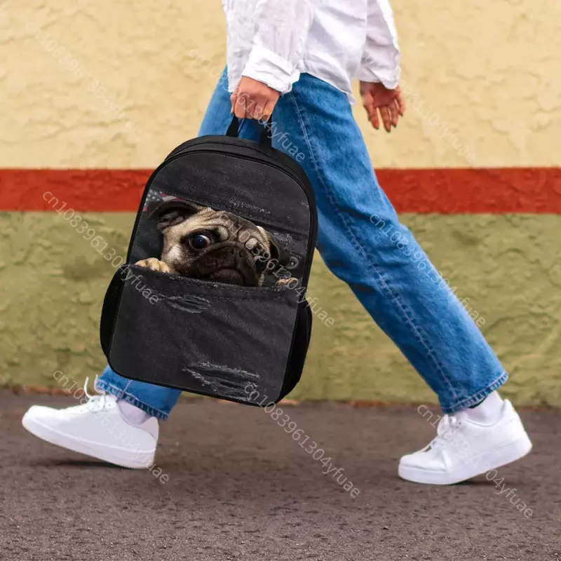 حقائب مدرسية بطباعة كلب لطيف للصبيان والبنات ، حقيبة مدرسية للأطفال ، حقيبة كتب للأطفال ، حقيبة ظهر ، حقيبة ظهر