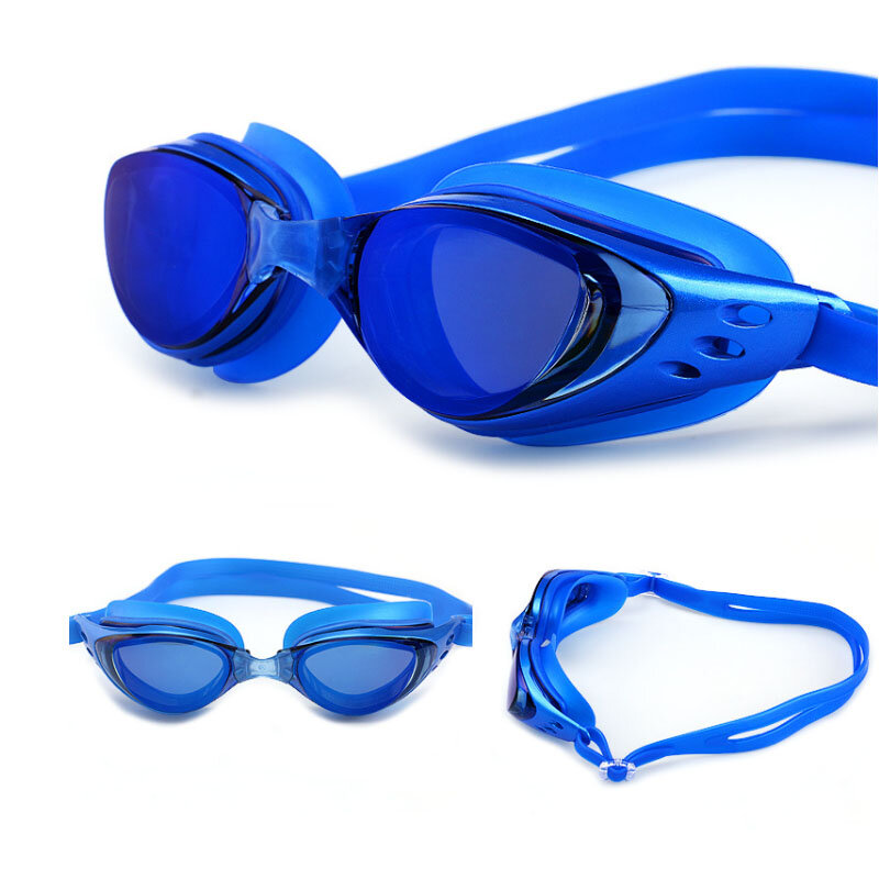 قصر النظر نظارات سباحة وصفة طبية-1.0 ~-10 مقاوم للماء مكافحة الضباب السباحة نظارات سيليكون الديوبتر الغوص نظارات الكبار الأطفال