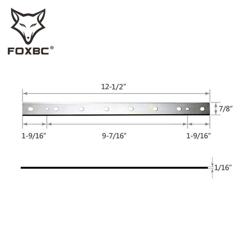 FOXBC-شفرات مستوية للخشب ، 12.5 بوصة ، DW7342 ، لاستبدال DeWalt DW734 ، 3 قطع