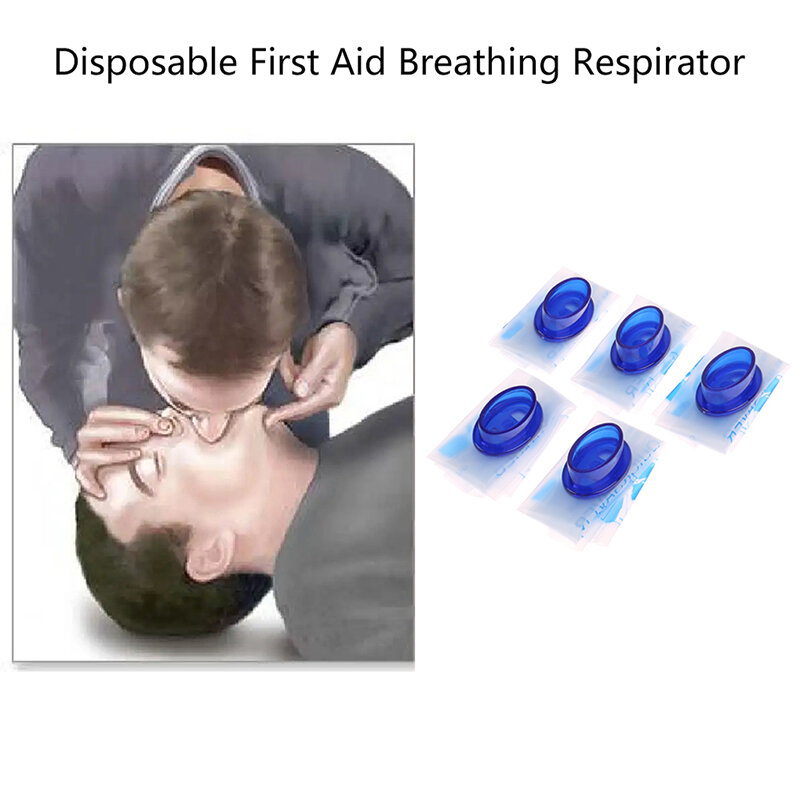 يمكن التخلص منها الإسعافات الأولية التنفس التنفس CPR الوجه درع التنفس الاصطناعي قناع التنفس أدوات الإنقاذ التدريب في حالات الطوارئ