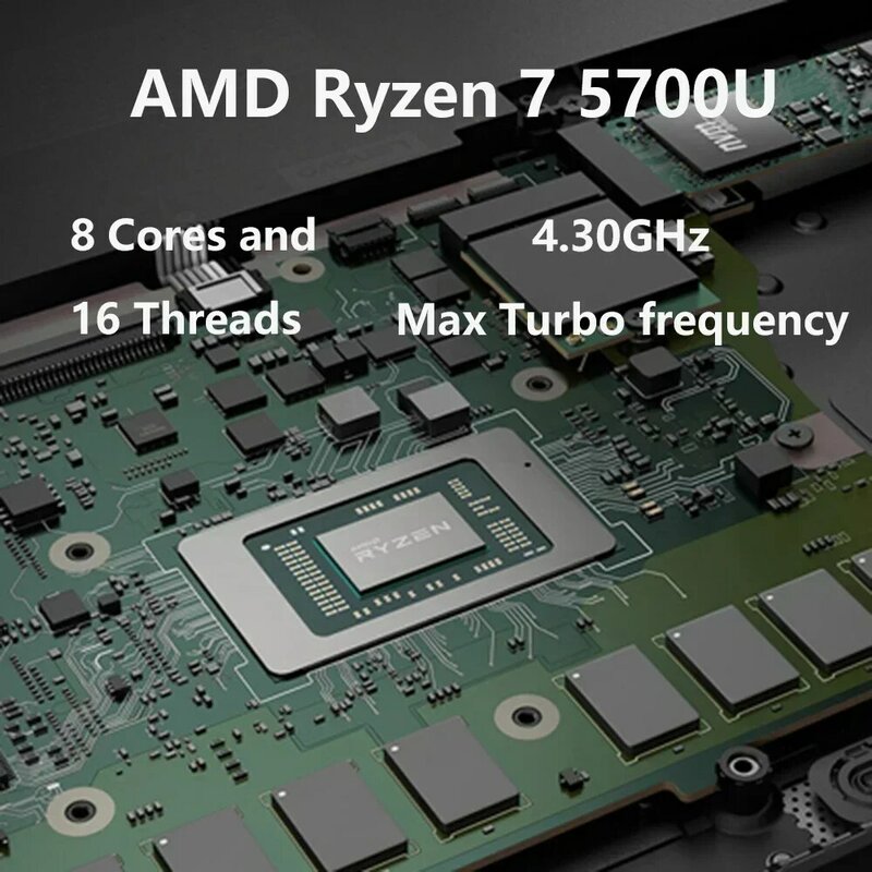 حواسيب محمولة من AMD للألعاب والأعمال ، حاسوب محمول للمكتب ، Win11 ، 15.6 بوصة ، IPS ، Ryzen 7 5700U ، 8 النوى ، 32 جيجابايت ، DDR4 ، 2 تيرا بايت ، PCIE ، 9000mAh ، 2024