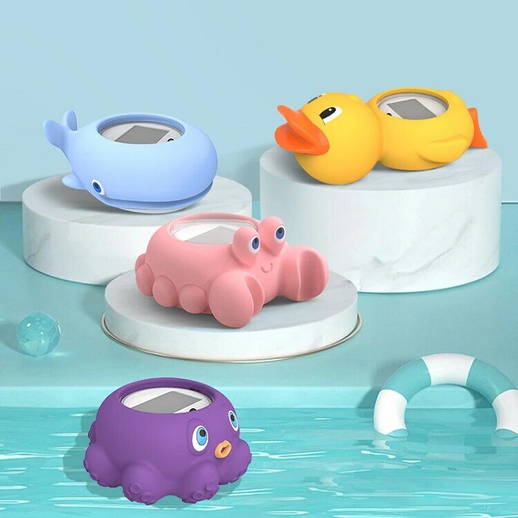ميزان مياه حمام الطفل ، شكل حيوان لطيف ، كراب وردي صغير ، شائع ، أطفال ، حمام