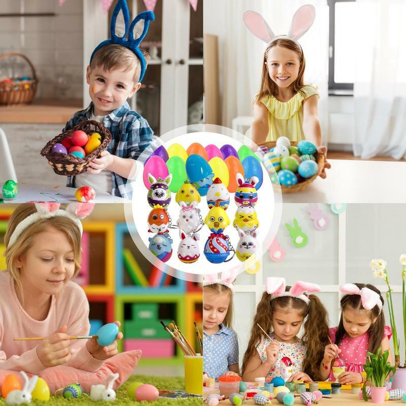 ألعاب بيض عيد الفصح للأطفال ، ألعاب حيوانات مطاطية ، حشوات سلة ناعمة ، أولاد وبنات ، هدايا حفلات لطيفة ، مهرجان