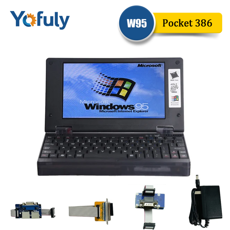 كمبيوتر جيب صغير ريترو Yofuly ، بطاقة صوت ، شاشة VGA IPS لمختلف الألعاب ، ويندوز 95 ، نظام دوس ، OPL3 ،