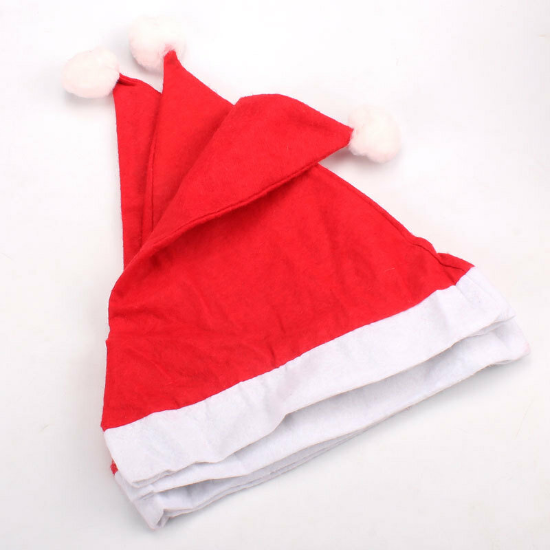 قبعات سانتا كلوز للبالغين والأطفال ، زينة عيد الميلاد ، تباع مباشرة ، عالية الجودة ، 3 قبعات ، هدايا