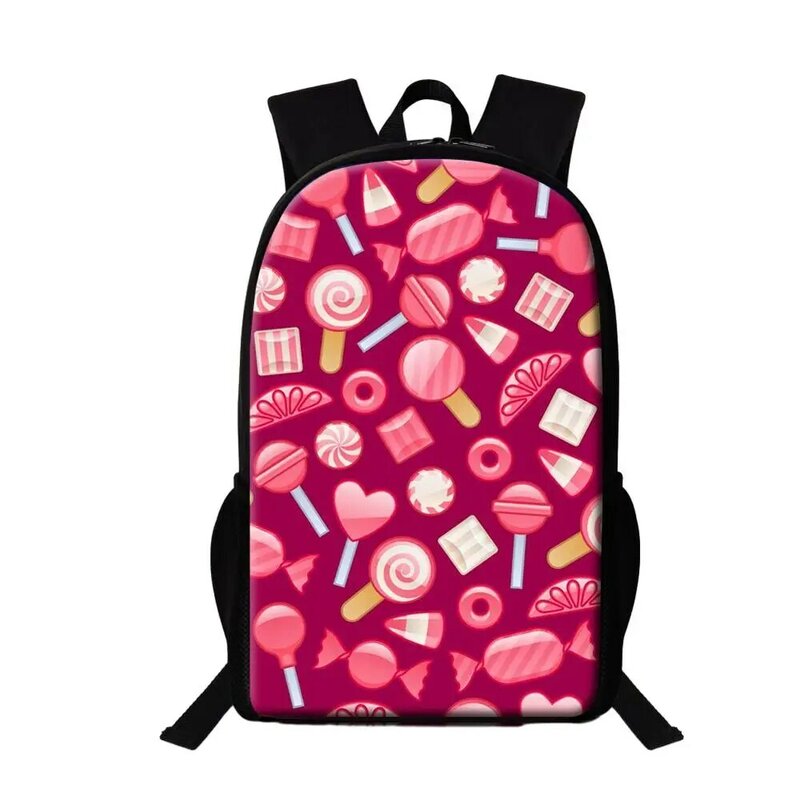 حقائب مدرسية مطبوعة مارشملو للأطفال ، حقيبة ظهر جميلة للفتيات ، حقيبة كتب متعددة الوظائف للأطفال ، سعة 16 بوصة