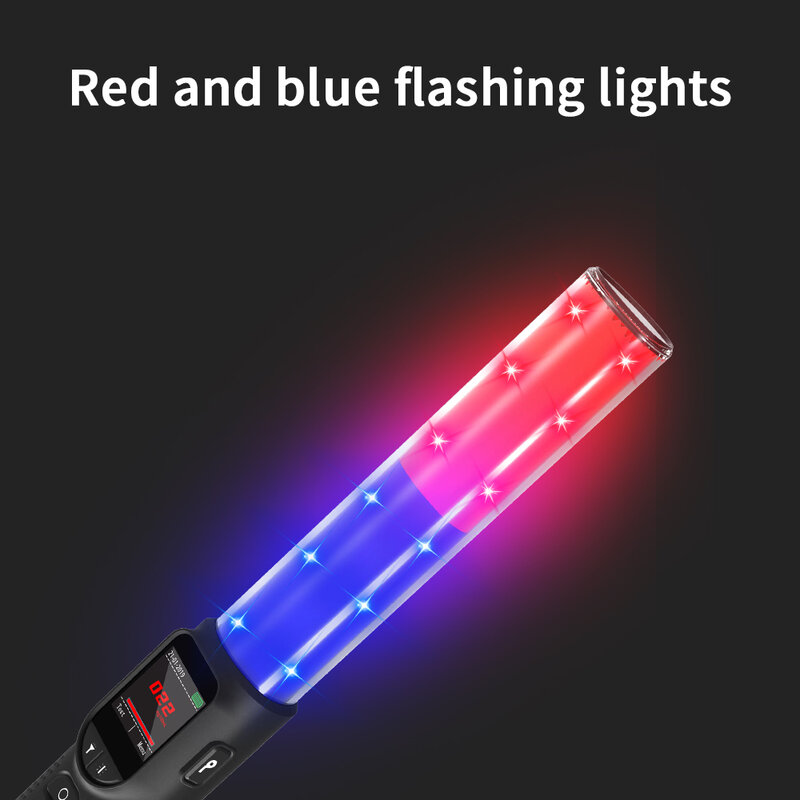 • مجسات أشباه الموصلات تومض أضواء حمراء وزرقاء جهاز اختبار الكحول ، ضوء قوي ، إشعاع