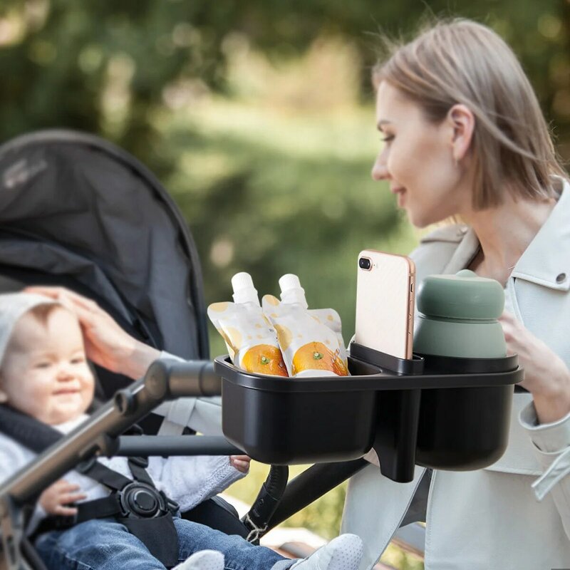 Sunveno 3in1 متعددة الوظائف عربة طفل حامل الكأس مع الهاتف/وجبة خفيفة حامل العالمي زجاجة حامل عربة اكسسوارات