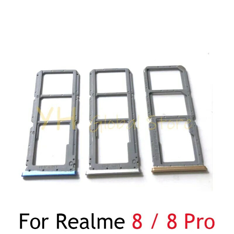 حامل صينية فتحة بطاقة Sim ، OPPO ، Realme 8 ، 8 Pro ، قطع غيار
