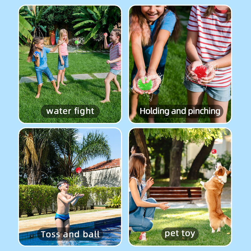 بالونات مياه خارجية للأطفال ، كرات قطنية ، ألعاب مائية ، حمام سباحة ، ترفيه على الشاطئ ، ألعاب للحفلات