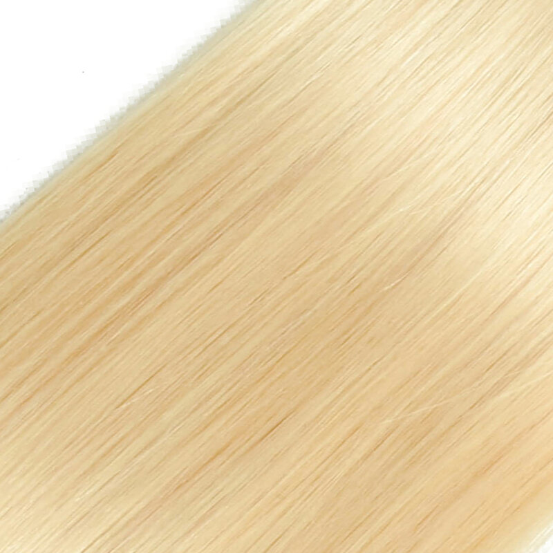 خصلات شعر بشري برازيلي مستقيم ، شعر بشري ريمي ، أشقر ، 4 خصلات