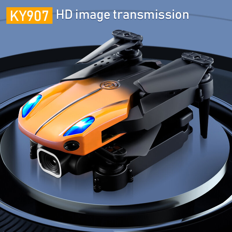 طائرة صغيرة بدون طيار KY907 Pro 4k احترافية ذكية لتجنب العوائق مزودة بكاميرا مزدوجة طائرة هليكوبتر قابلة للطي بوحدة تحكم عن بعد