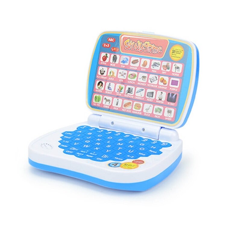 لعبة تعلم الكمبيوتر المحمول الصغيرة للأطفال الصغار والأولاد والبنات كمبيوتر للأبجدية والأرقام والكلمات والتهجئة والرياضيات