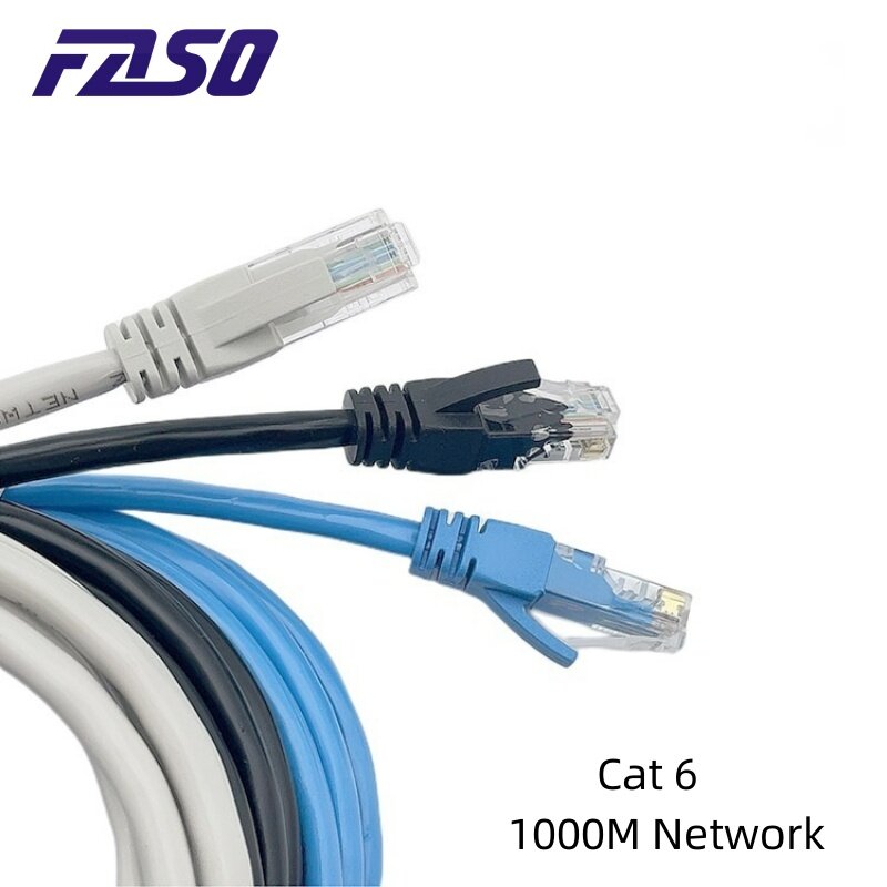 شبكة LAN Network إيثرنت لجهاز التوجيه ، سلك رقعة الشبكة المحلية ، كابلات اتصالات 1 متر ، Cat 6 ، Wim ، 10 من 10