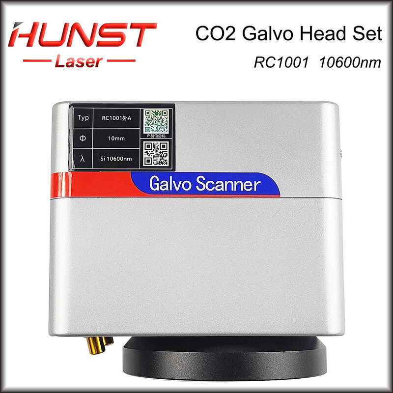 Hunst SINO-GALVO RC1001 CO2 الليزر المسح الضوئي غالفو رئيس مجموعة 10600nm فتحة 10 مللي متر الجلفانومتر الماسح الضوئي مع امدادات الطاقة