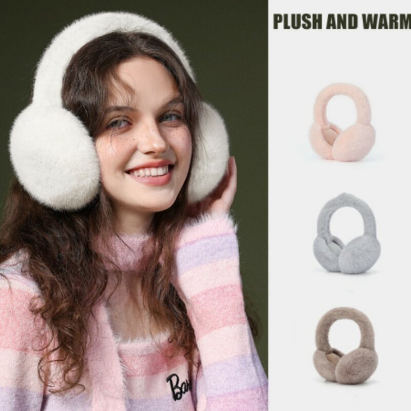 لينة أفخم الأذن دفئا غطاء للأذنين للنساء ، في الهواء الطلق ، الحماية الباردة ، يندبروف ، للطي غطاء الأذن ، أحادية اللون ، والأزياء ، والشتاء
