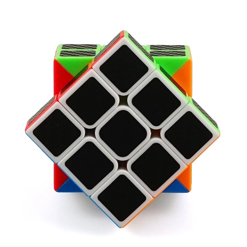 عالية الجودة 3x3x3 ألياف الكربون ملصق أُحجية مكعبات سحرية 3x3 سرعة Cubo magico ساحة لغز هدايا لعبة تعليمية للأطفال