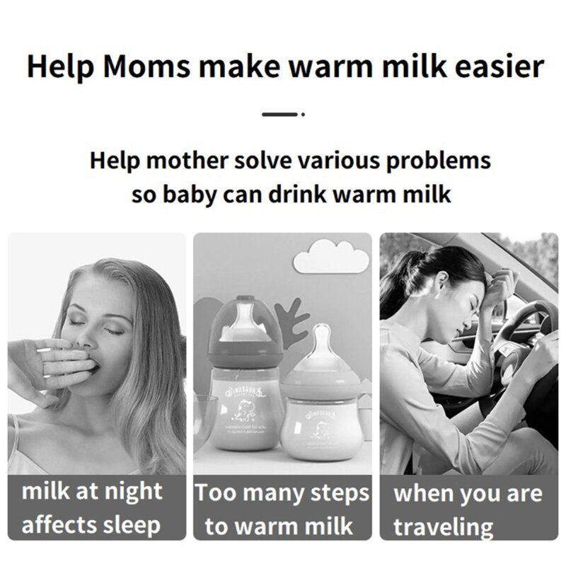 الرضع زجاجة دفئا USB شحن الطفل زجاجة سخان إبقاء ضبط قادرة التدفئة دفئا للطفل الحليب زجاجات المياه التمريض
