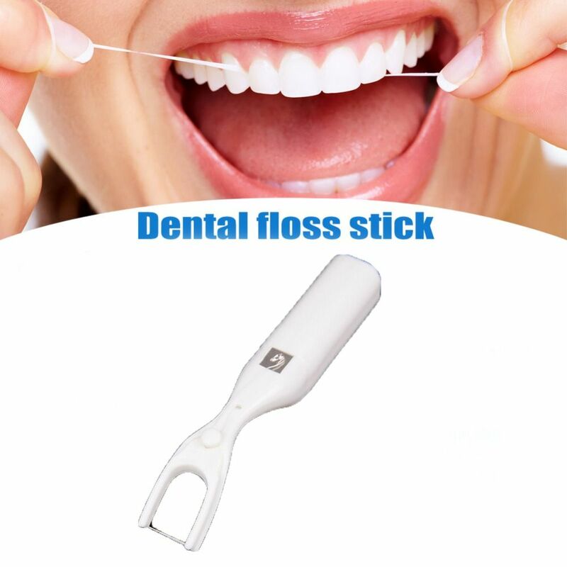 مكافحة تسوس الخيط حامل قابلة لإعادة الاستخدام الخيط الرف مفيدة الأسنان الأنظف للأطفال الكبار